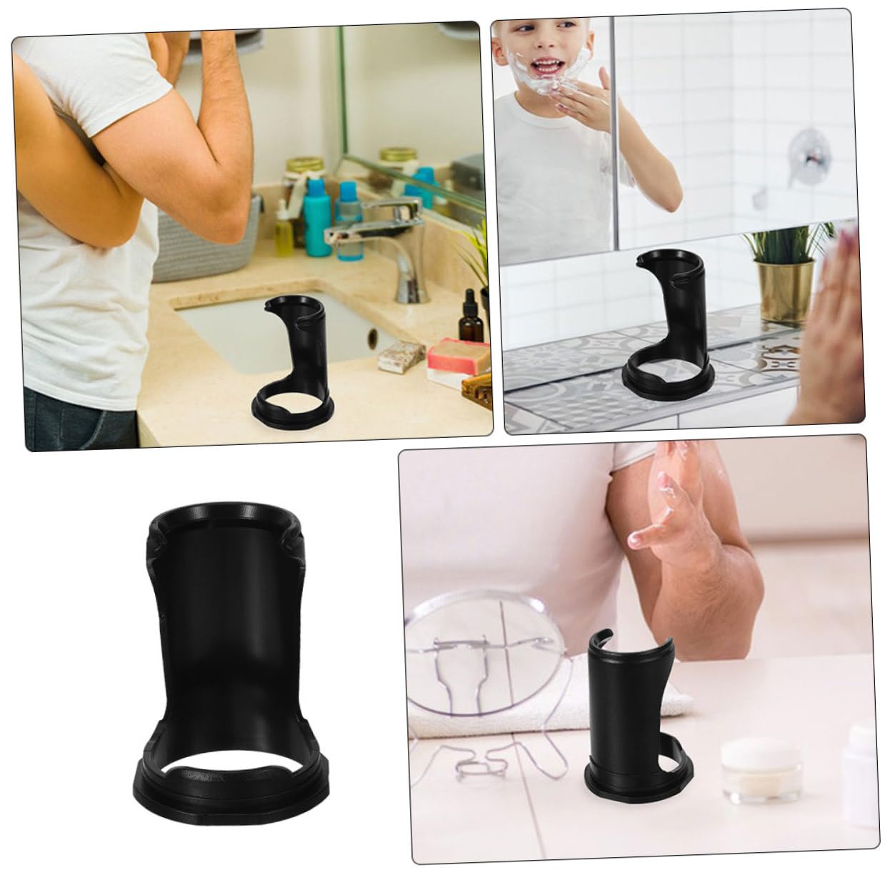 gklwVSlwv 2pcs Shaving Brush Holder Stand for Beard Grooming Tool Storage Rack Beauty and Personal Care gklwVSlwv