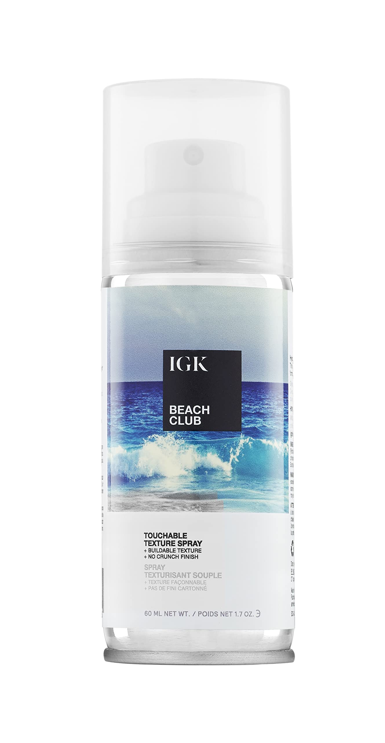 IGK BEACH CLUB Touchable Texture Spray Travel | Hold + Volume + Lightweight | Vegan + Cruelty Free | 1.7 Oz Beauty & Personal Care IGK