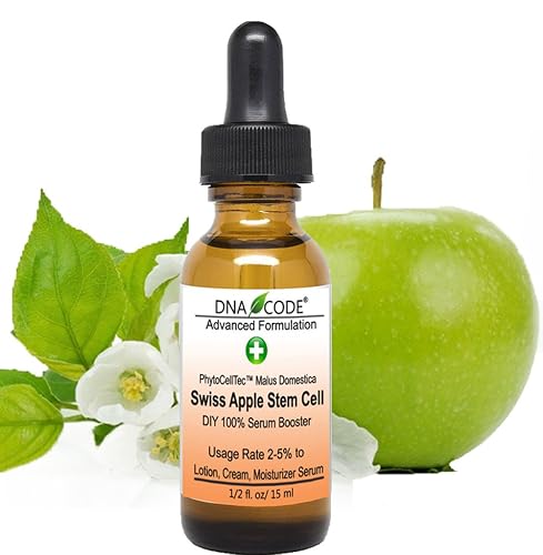 Anti-Aging. DIY Swiss Apple Stem Cell 100% Serum Booster. Remove Wrinkles, Rebuild Collagen & Elastin Beauty & Personal Care DNA Code