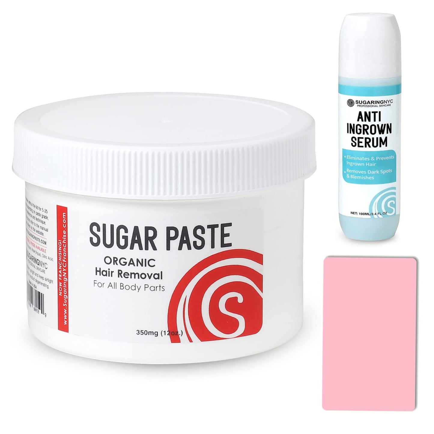 Sugaring Paste personal size for Bikini, Brazilian, Legs, Arms Sugaring hair removal + Anti-ingrown hair solution with roller applicator and sugaring Beauty and Personal Care Sugaring NYC