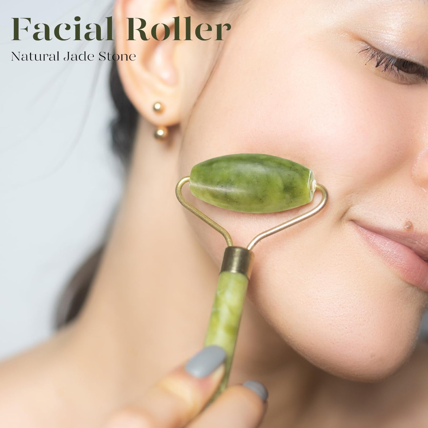 BAIMEI IcyMe Jade Face Roller & Gua Sha, Facial Beauty Skin Care Tools, Self Care Gift for Men Women, Massager for Face, Eyes, Neck, Relieve Fine Beauty & Personal Care BAIMEI