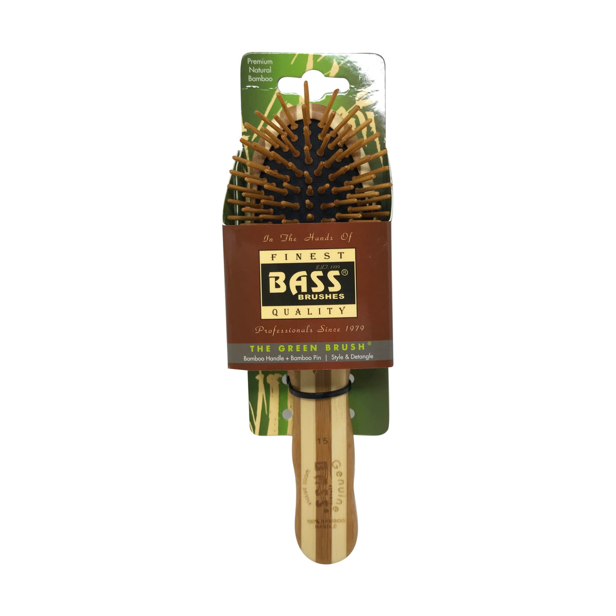 Bass Brushes Small Oval Bamboo Brush, 1 EA