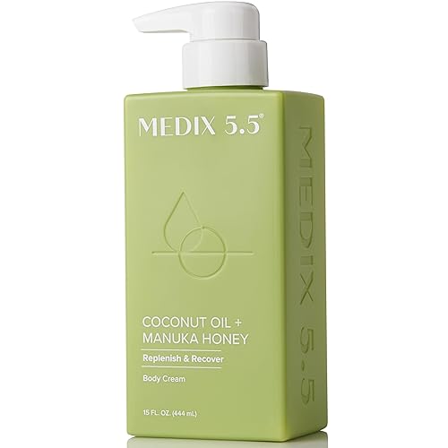 Medix 5.5 Men & Women Coconut Body Lotion + Manuka Honey Cream | Natural Coconut Oil Lotion | Moisturizer Cream Body Butter Skin Care Balm | Stretch Beauty & Personal Care Medix 5.5