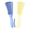 A.DASHER Hair Brush for Afro America/African Hair Textured 3a to 4c Kinky Wavy/Curly/Coily/Wet/Dry/Oil/Thick/Long Hair, Detangling Brush for Women (2 Beauty & Personal Care A.DASHER