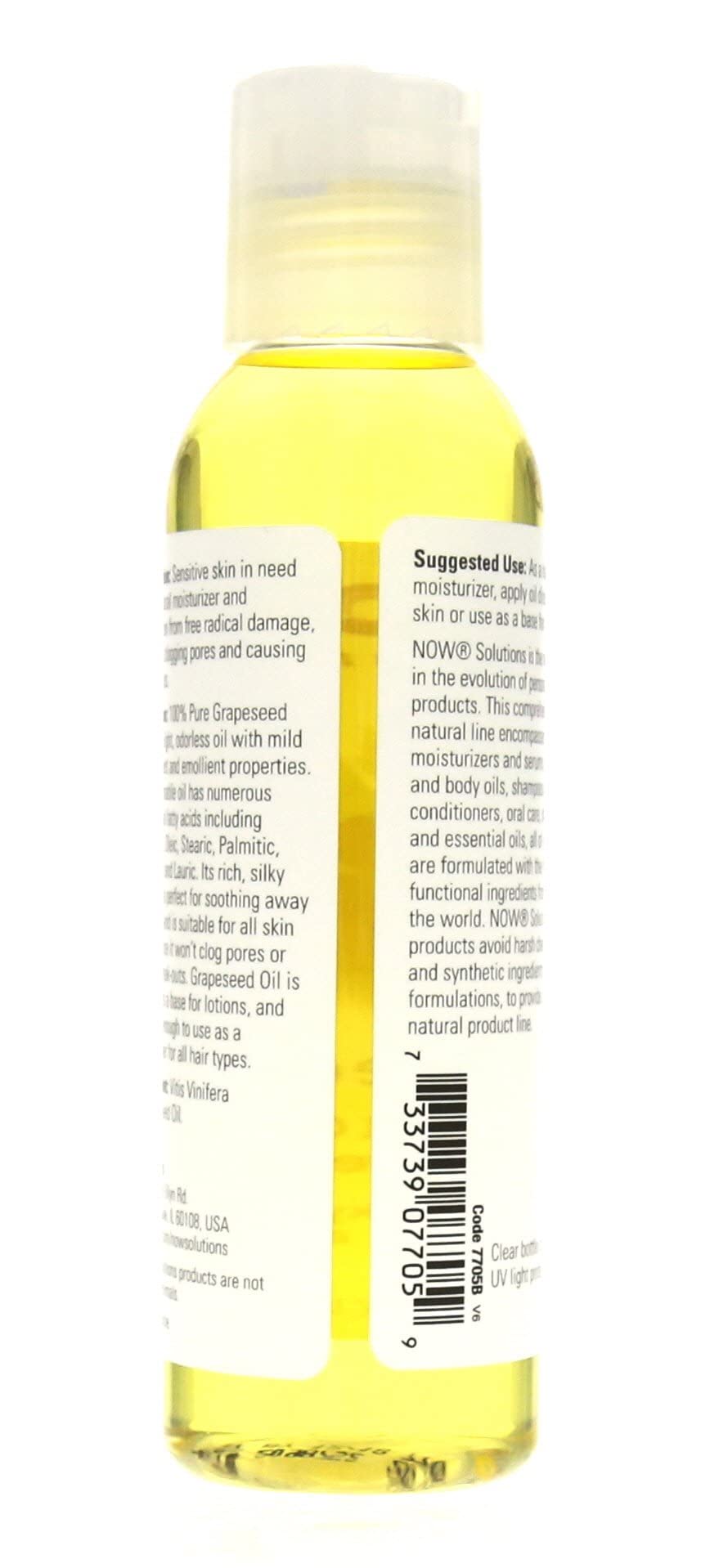 NOW Grape Seed Oil, 4-Ounce (Pack Of 2) Beauty & Personal Care NOW Foods