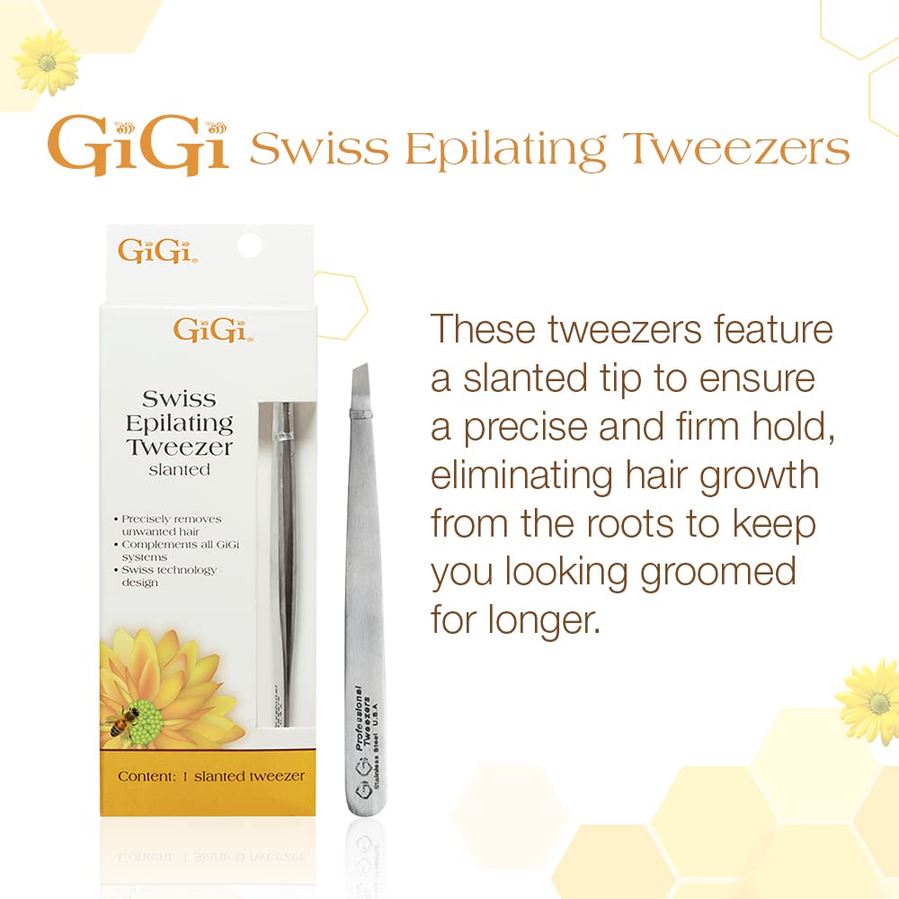 GiGi Slanted Tweezer for Ingrown Hair and Stubble Removal Beauty & Personal Care GIGI