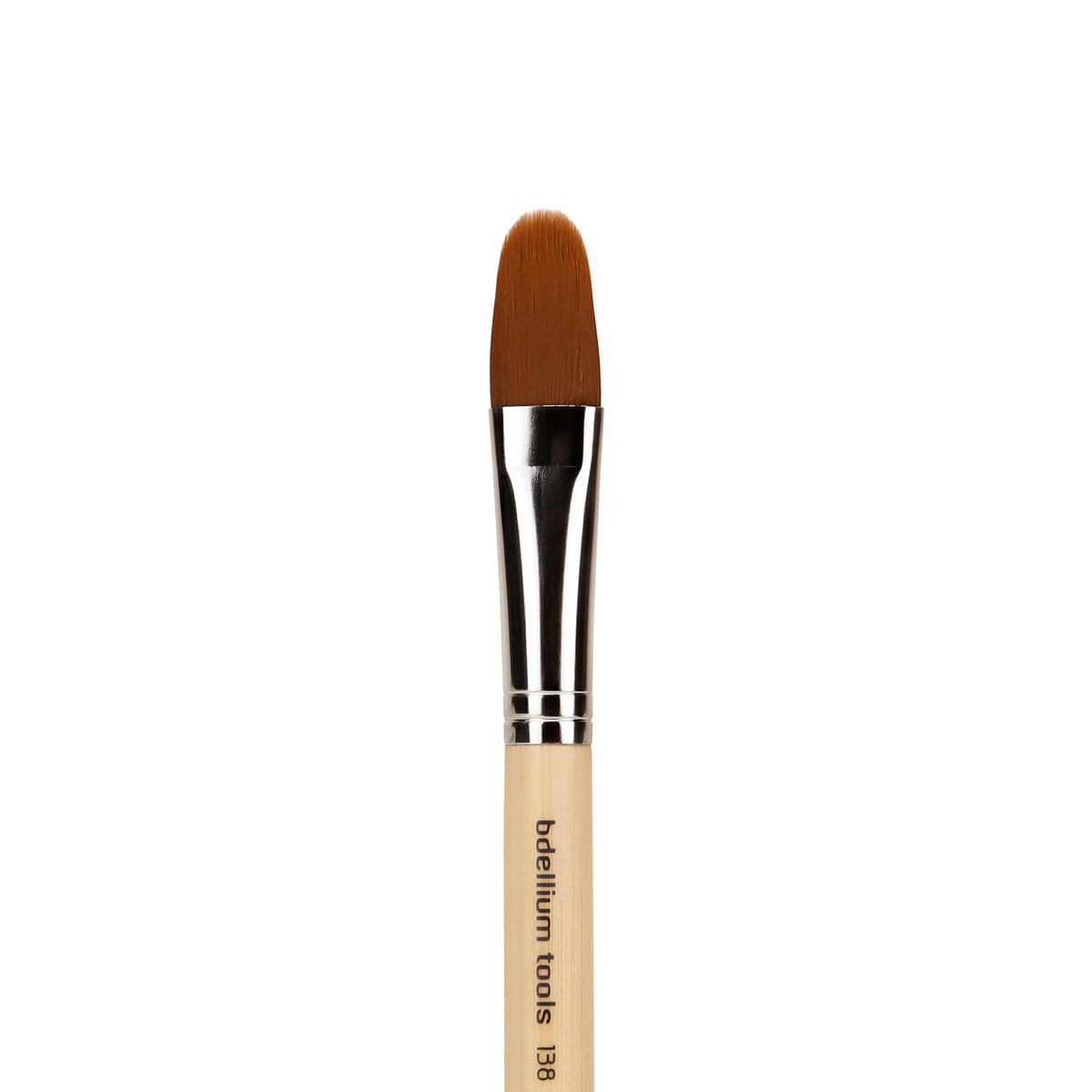 Bdellium Tools Professional Makeup Brush - Special FX Series 138 Large Filbert - With Soft Synthetic Fibers, For Painting & Sculpting (Bamboo, 1pc)