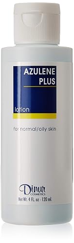Dinur Cosmetics Azulene Plus Lotion for Normal to Oily Skin, Lightweight Daily Face & Body Moisturizer with Azulene, 4 fl oz / 120 ml Beauty & Personal Care Dinur Cosmetics