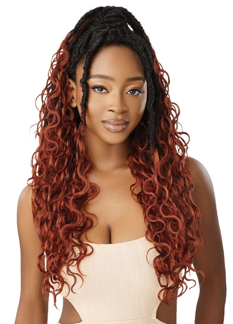 Outre X-Pression - Twisted Up - Boho Tropical Island Locs 20" 3X (OFF BLACK 1B)