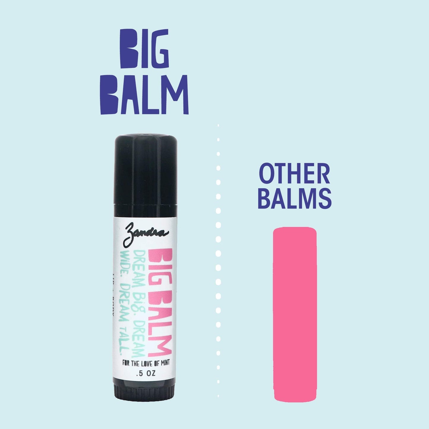 ZANDRA For The Love Of Mint Big Balm, 0.5 OZ Beauty & Personal Care Zandra