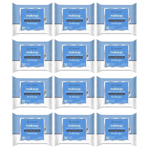 Clarisse 10781-12 Make Up Remover Cleansing and Moisturizing Towelettes, 30-Ct. - Quantity 1212 Beauty & Personal Care Clarisse