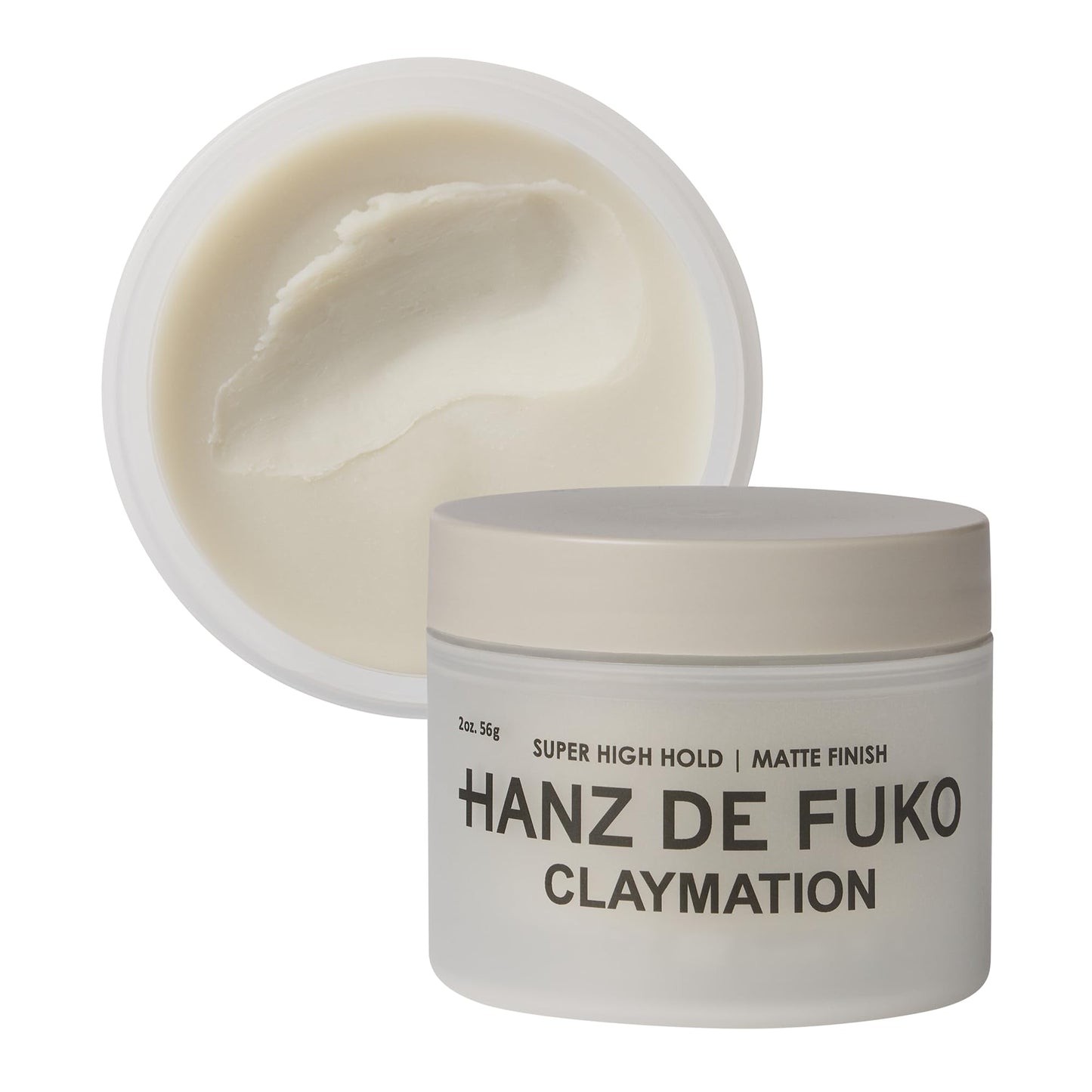 Hanz de Fuko Claymation - Premium Men’s Hair Styling Clay for a Super High Hold, Matte Finish - Clay & Wax Hybrid, Ideal Texture Product for Straight Beauty and Personal Care Hanz de Fuko