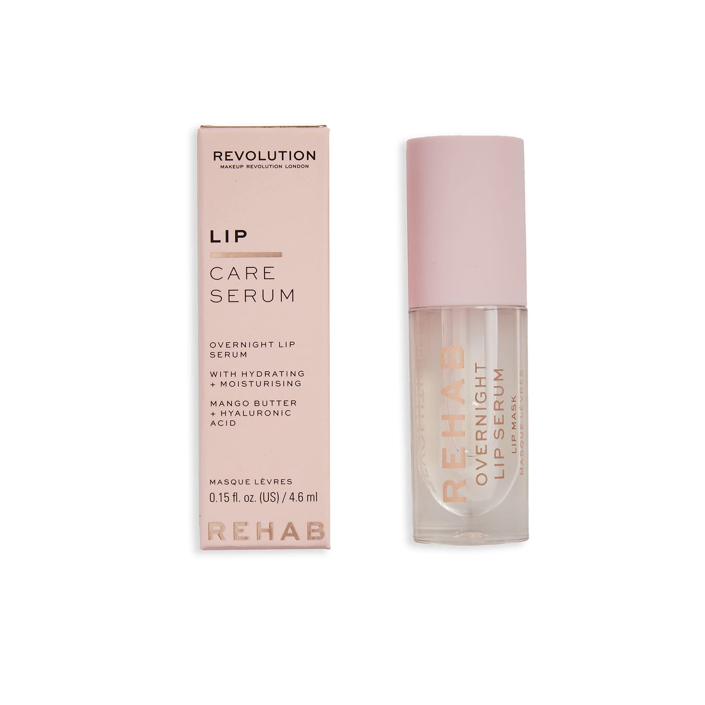 Makeup Revolution Rehab Overnight Lip Mask Serum, Nourishes, Hydrates & Moisturizes Lips, Vegan & Cruelty-Free, 0.15fl.oz/4.6ml Beauty and Personal Care Makeup Revolution