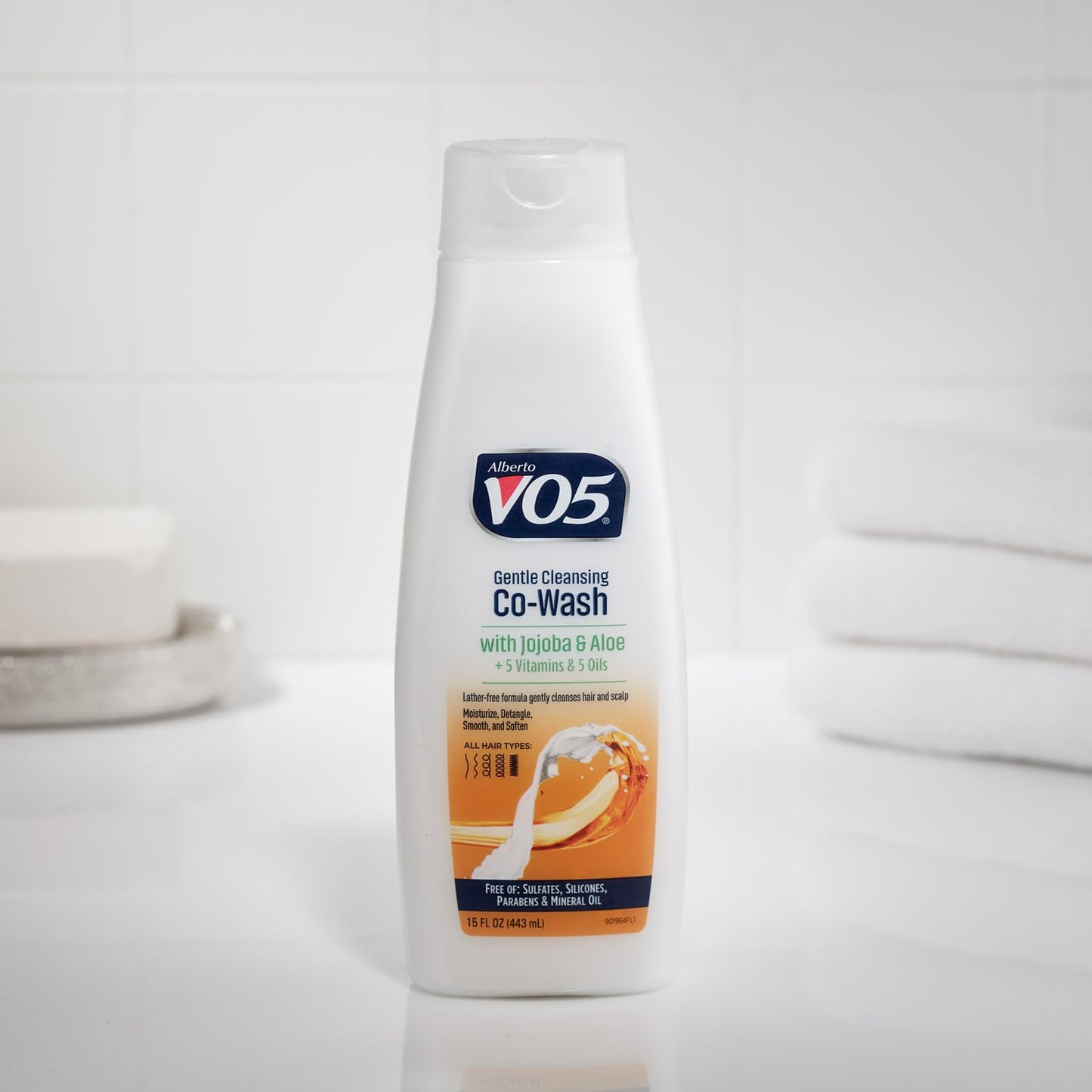 Alberto VO5 Gentle Cleansing Co-Wash with Jojoba and Aloe - Cleansing Conditioner - Cowash for Scalp and Hair - Moisturizes and Smooths Hair - 15 oz Beauty & Personal Care VO5