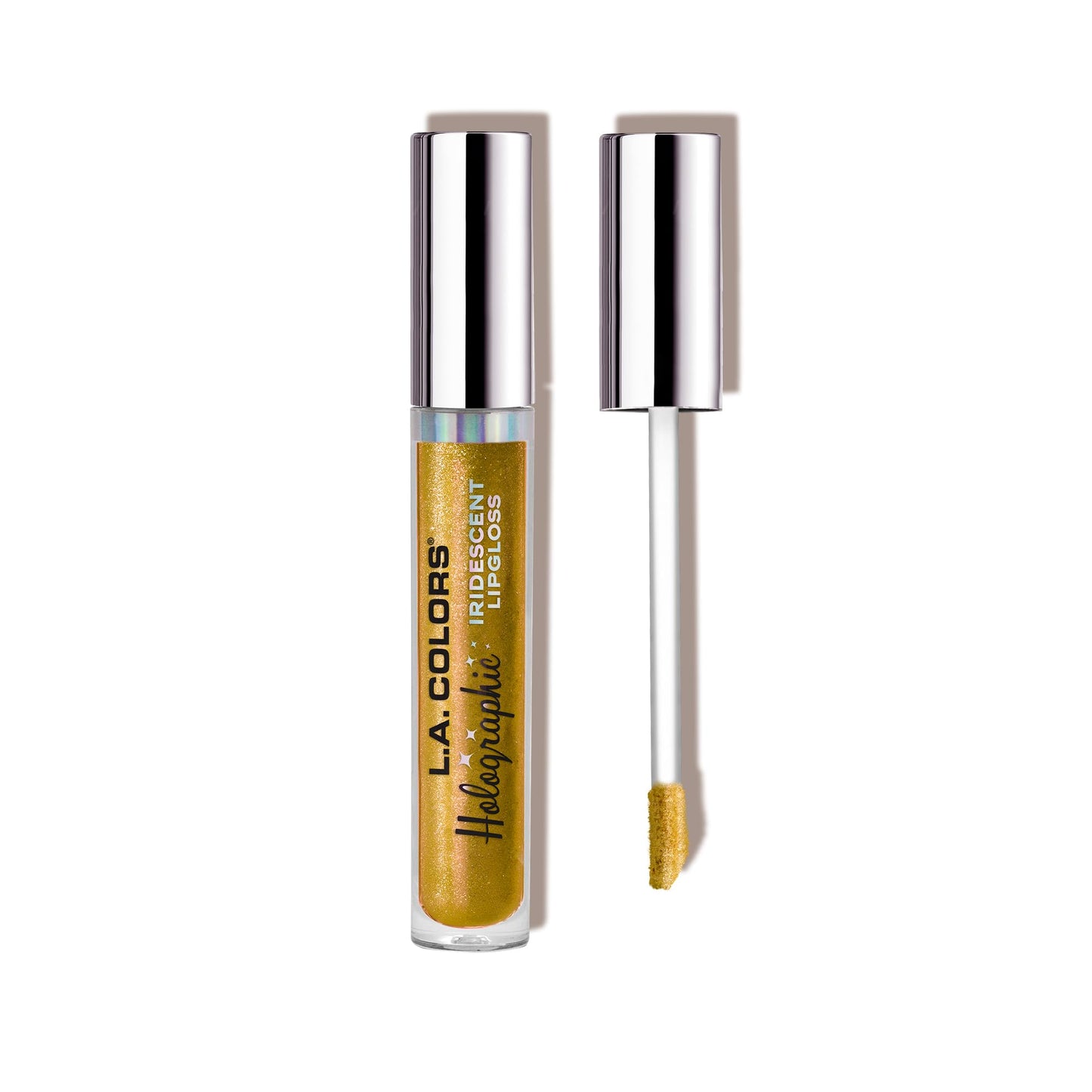 L.A. COLORS Holographic Iridescent Lipgloss, Gold Rush CLG422 Beauty & Personal Care L.A. COLORS