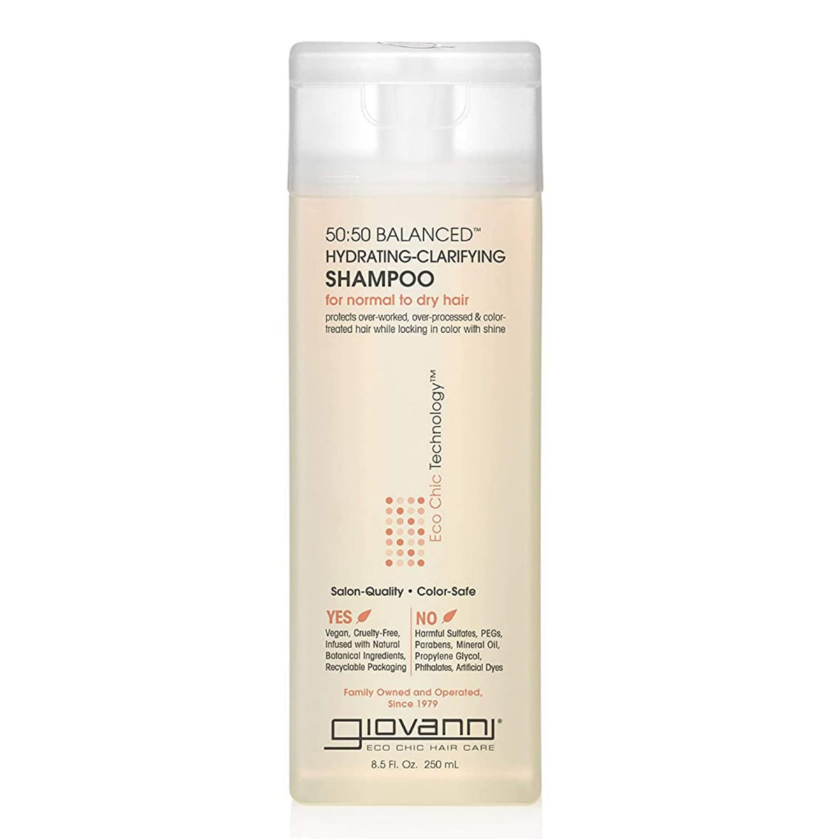 Giovanni Hair Care 50/50 Balanced Hydrating-Clarifying Shampoo, 8.5 Fl oz Beauty & Personal Care GIOVANNI