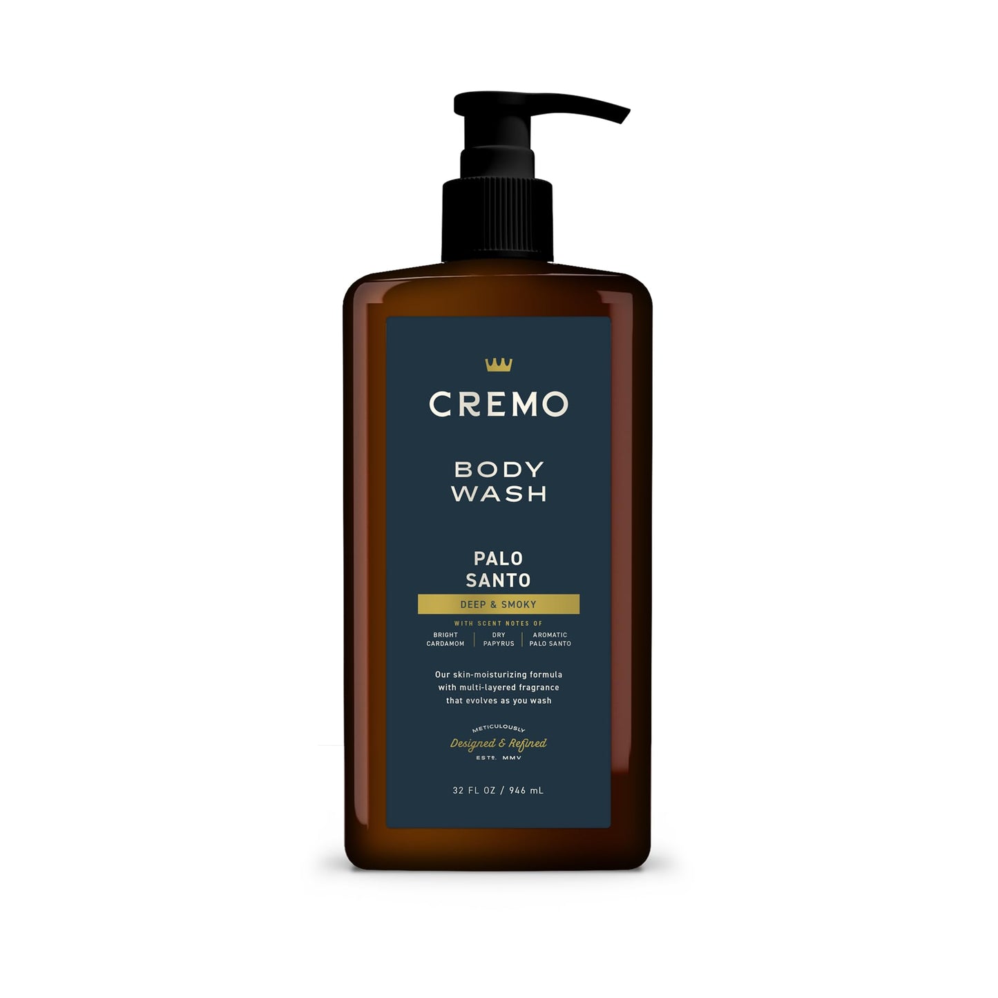 Cremo Rich-Lathering Palo Santo Body Wash for Men, 32 Fl Oz Beauty & Personal Care Cremo