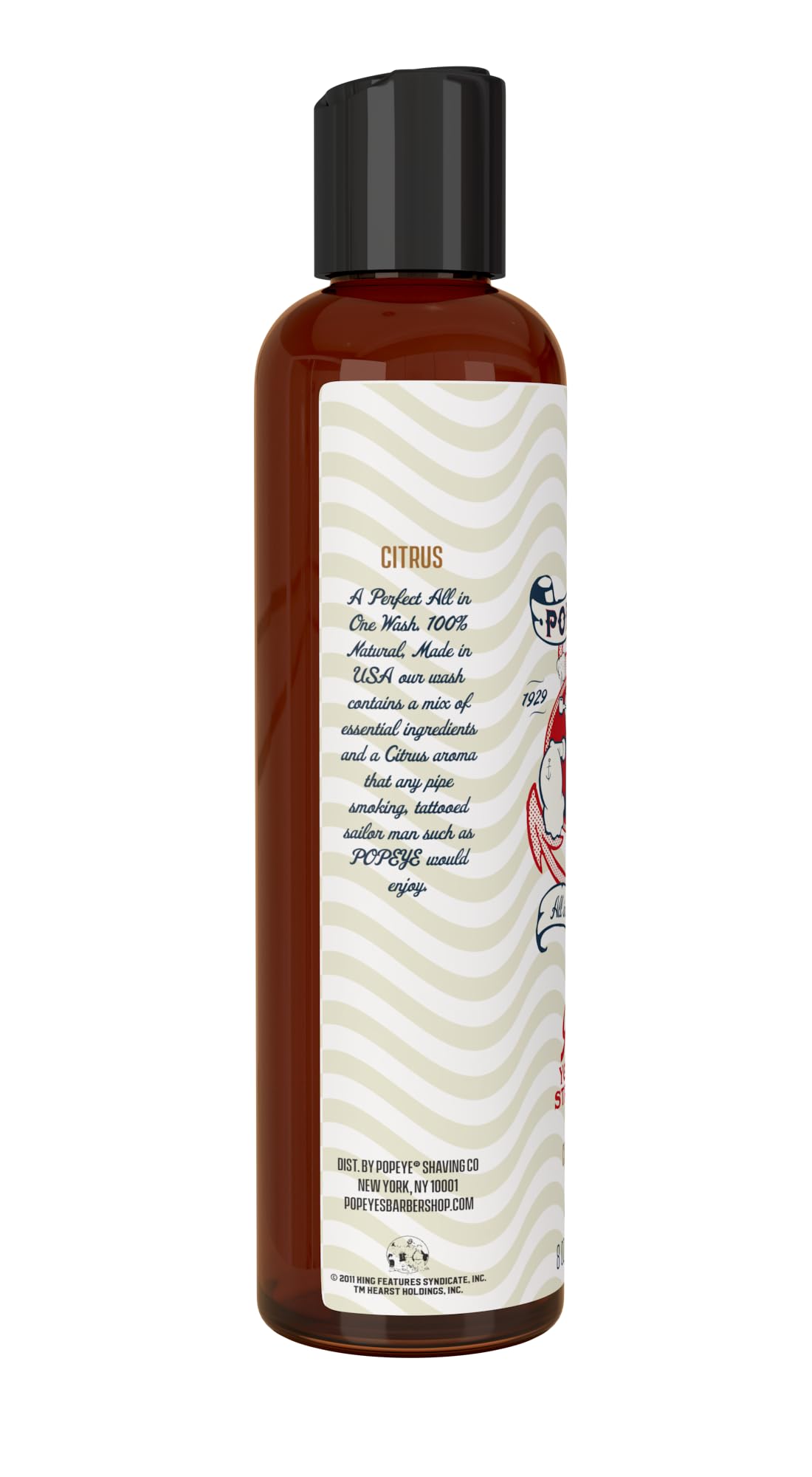 Popeye Shaving Co 3-in-1 Natural Beard Wash and Conditioner for Men, Cruelty Free and Nourishing Beard Shampoo, Best for Maintaining and Conditioning Beauty and Personal Care Razor MD
