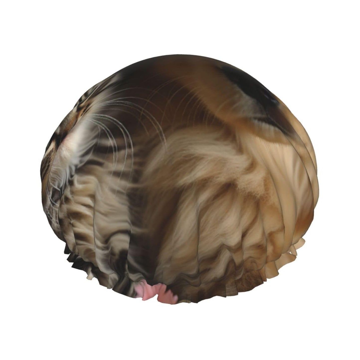 Cats And Dog Shower Cap For Women Reusable Double Layers Bathing Bath Cap Hair Caps Waterproof Elastic Band Ladies Spa Salon Shower Hat Hair Caps Beauty and Personal Care GDSHJKLW