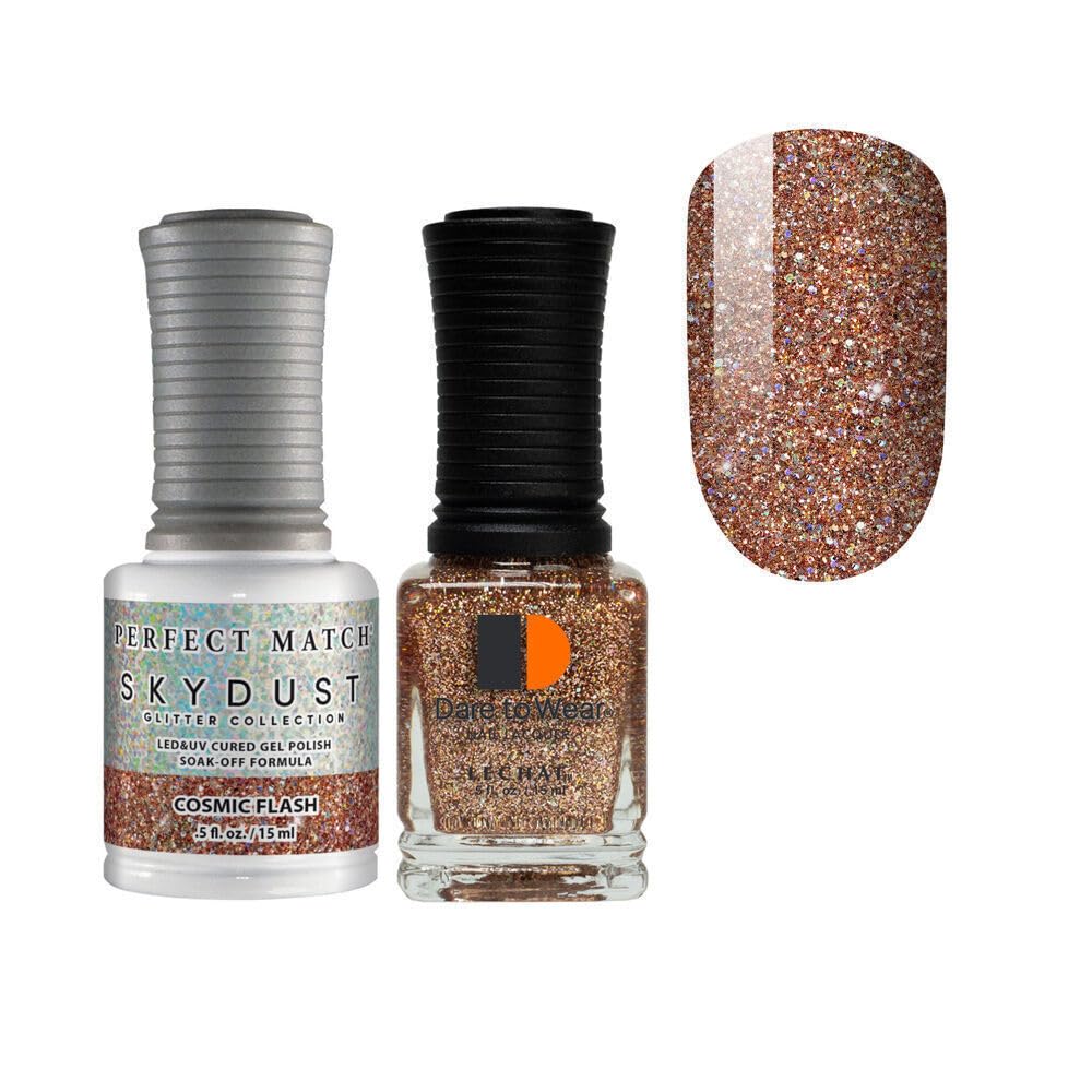 LeChat Perfect Match Gel Polish + Nail Lacquer - Cosmic Flash #SDMS05 - 0.5 oz