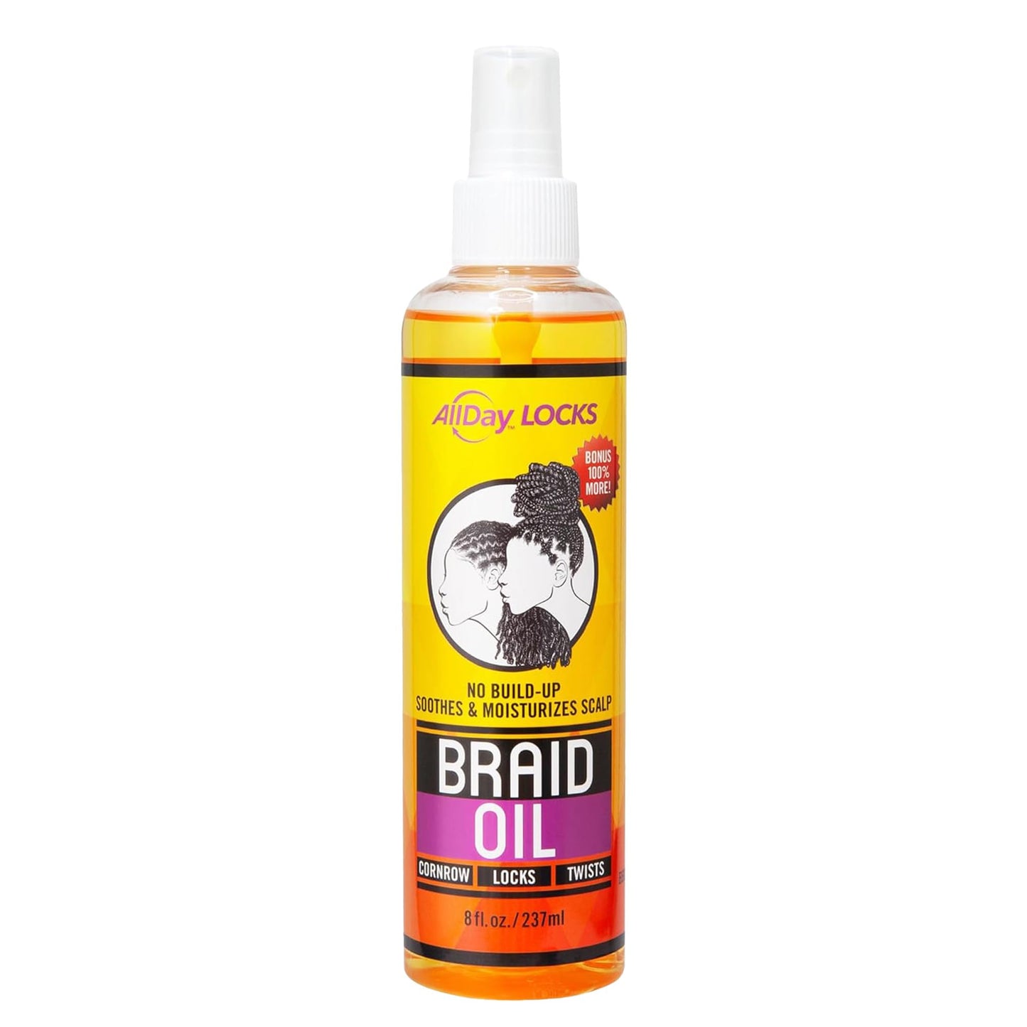 AllDay Locks Braid Oil - Spray On Hair Oil for Braid & Scalp Care, for Men and Women, Moisturizing and Strengthening Treatment, Hair Oil for Dry Scalp Beauty & Personal Care AllDay Locks