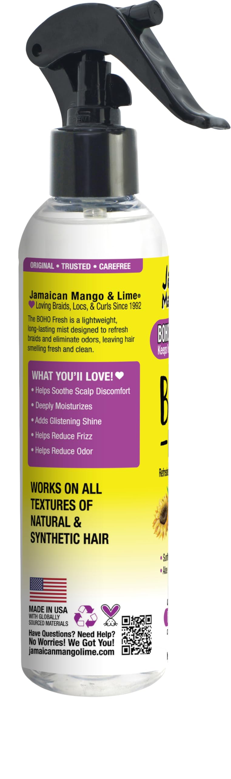 Jamaican Mango & Lime Braids Boho Styles & Trends Scalp Oil - Lightweight Nourishing Oil for Boho Braids & Protective Styles Beauty & Personal Care Jamaican Mango & Lime