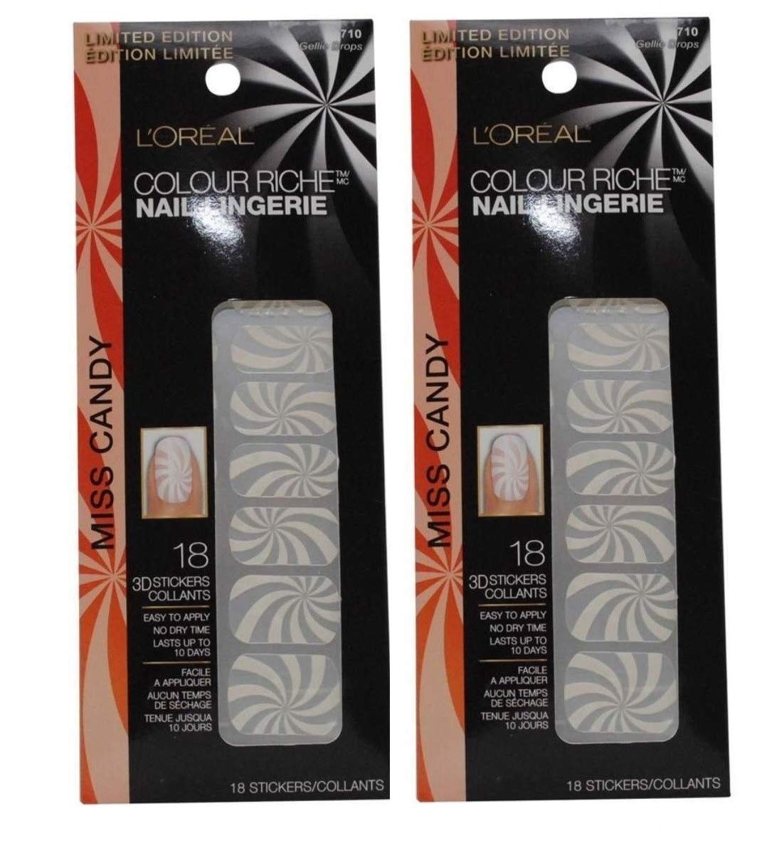Pack of 2 L'Oreal Paris Colour Riche Nail Lingerie, Gellie Drops 710 Beauty & Personal Care L'Oreal Paris