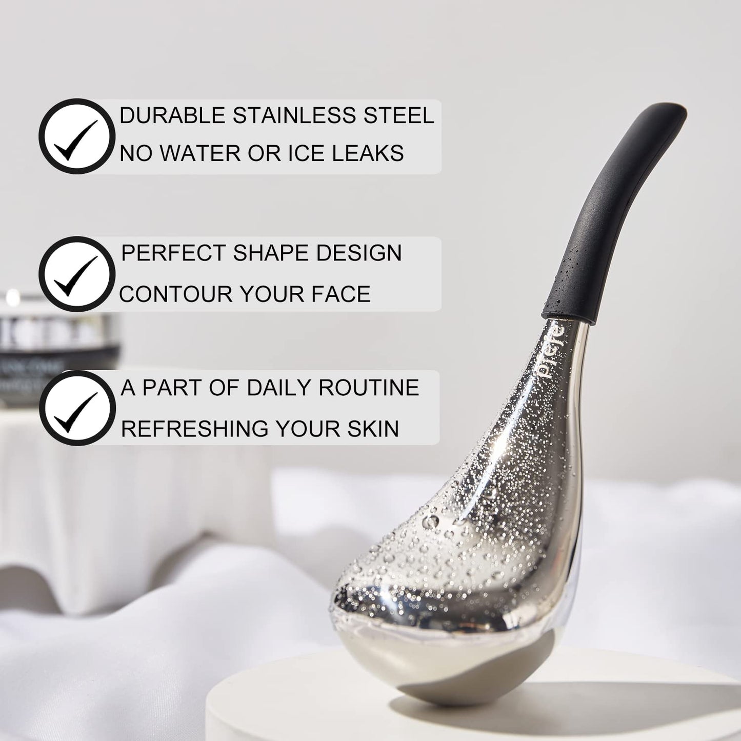 pfefe Ice Globes Facial Skin Care Tools for Women Face Eyes, Stainless Steel Face Beauty Cryo Sticks for Girls Ladies, Esthetician Supplies Cooling Beauty & Personal Care pfefe