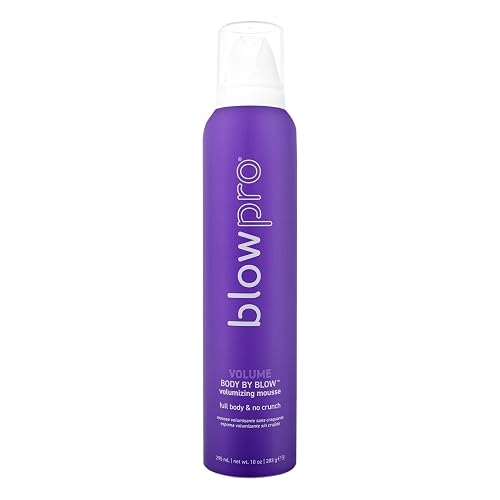 blowpro Body By Blow No Crunch Volumizing Mousse 10oz, Full Body Style, No Stickiness & Crunch, Builds Volume with Added Bounce, Soft touchable Beauty & Personal Care blowpro