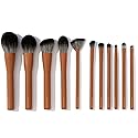 Makeup Brush Set- brush bubble full set makeup brushes for liquid foundation, powders, creams and shadows. 11 Piece Vegan, Silver-infused, soft luxury Beauty & Personal Care brush bubble