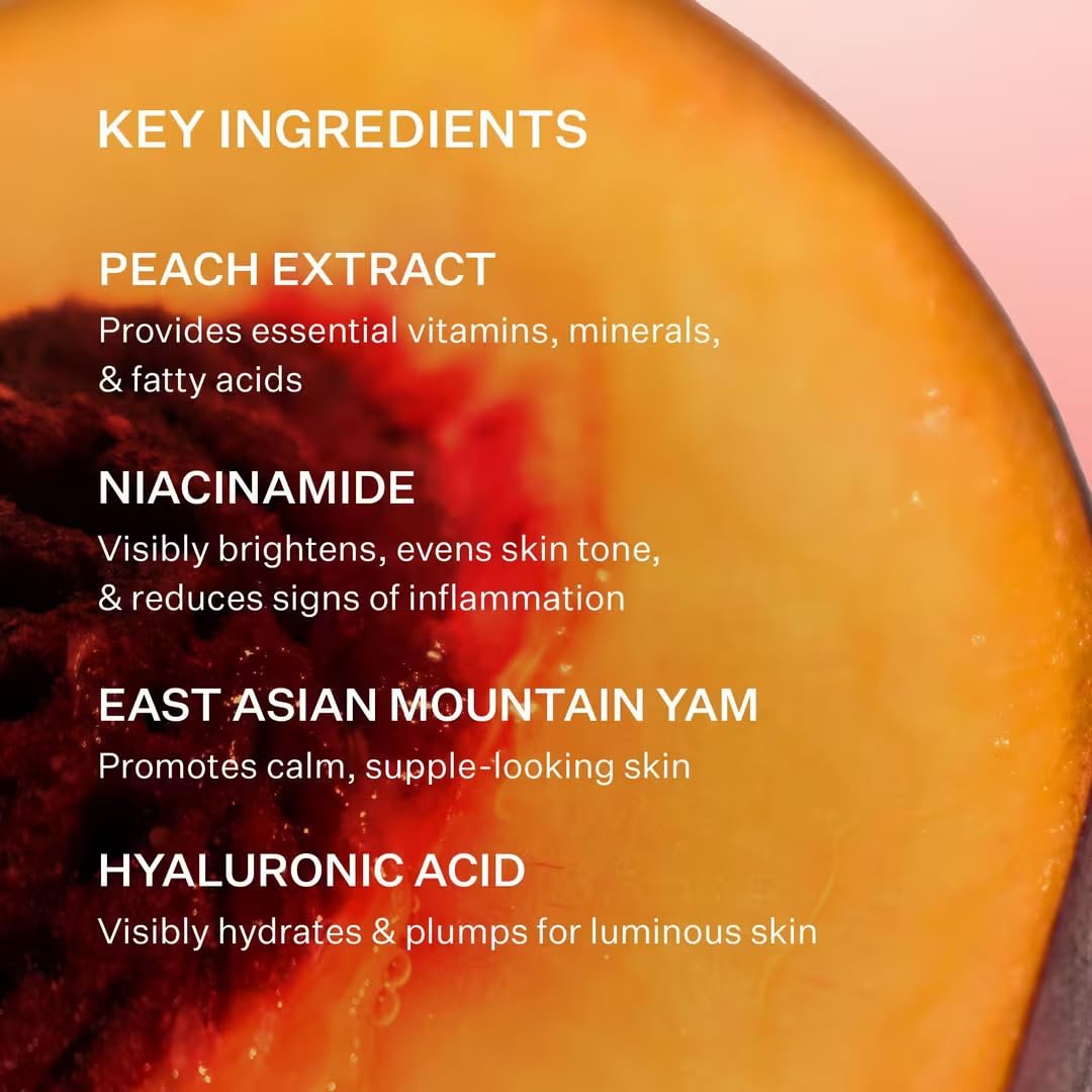 Peach & Lily - Glass Skin Refining Serum for Face (1.35 ounces) - Hyaluronic Acid Niacinamide Serum - Sensitive Skin - Vitamin B3, Peach & Yam Beauty & Personal Care Peach & Lily