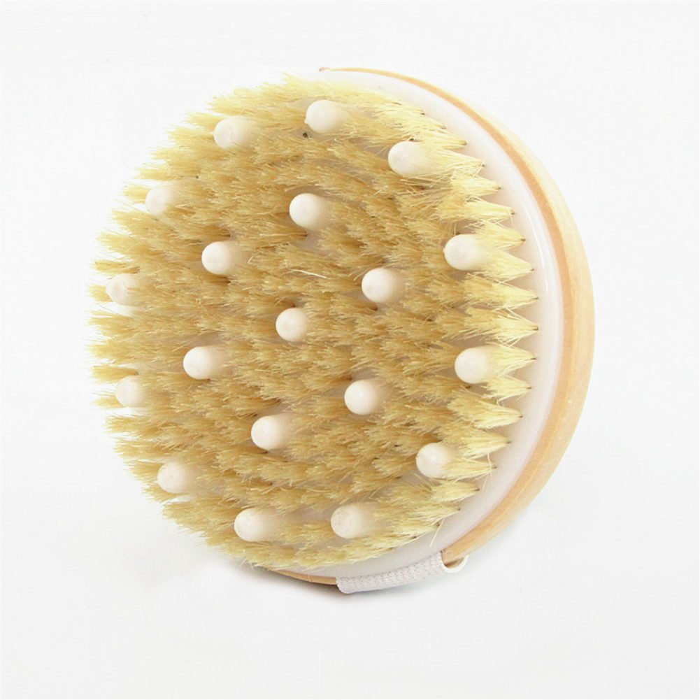 AKOAK Wet or Dry Brushing Body Brush,Gentle Massage Nodes Natural Bristle Body Brush,Exfoliate Skin,Cellulite Treatment, Stimulates Circulation Beauty and Personal Care AKOAK