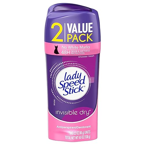 Lady Speed Stick Invisible Dry Antiperspirant Deodorant, Shower Fresh, 2.3oz Twin Pack Beauty & Personal Care Lady Speed Stick