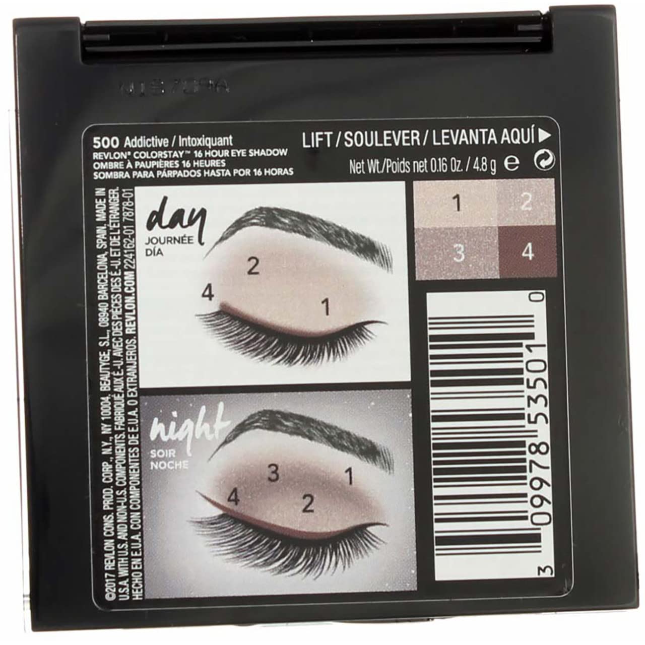 REVLON COLORSTAY EYESHADOW QUAD ADDICTIVE Beauty & Personal Care REVLON