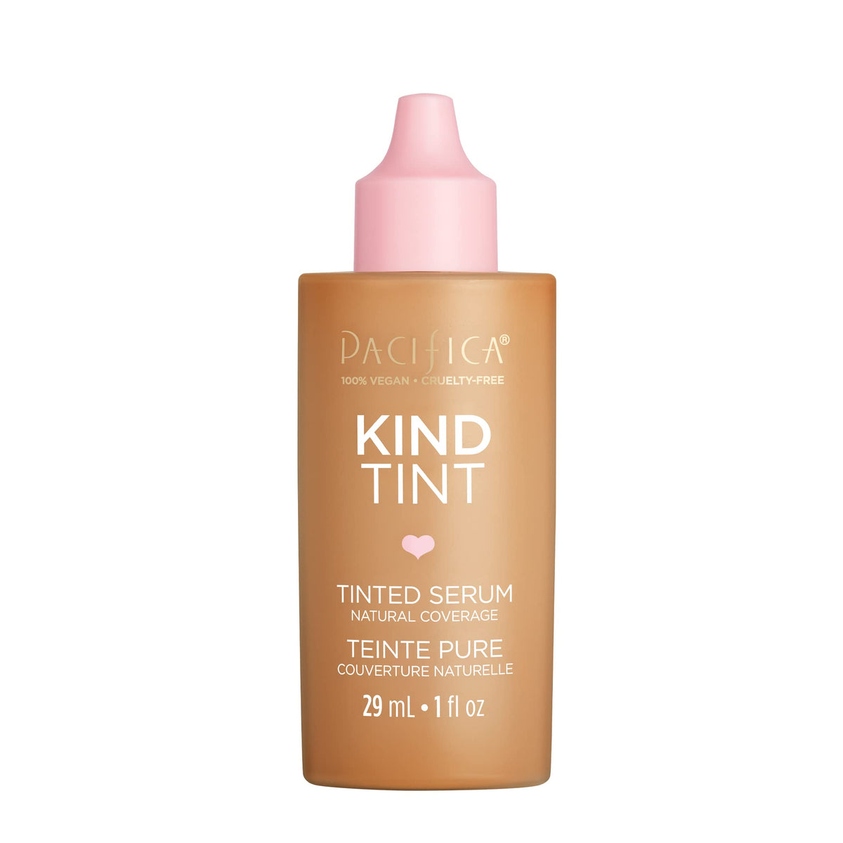 Pacifica Tinted Moisturizer - Kind Tint Serum, Lightweight Hydrating Foundation with Vegan Collagen & Hyaluronic Acid for Dewy Glow, Buildable