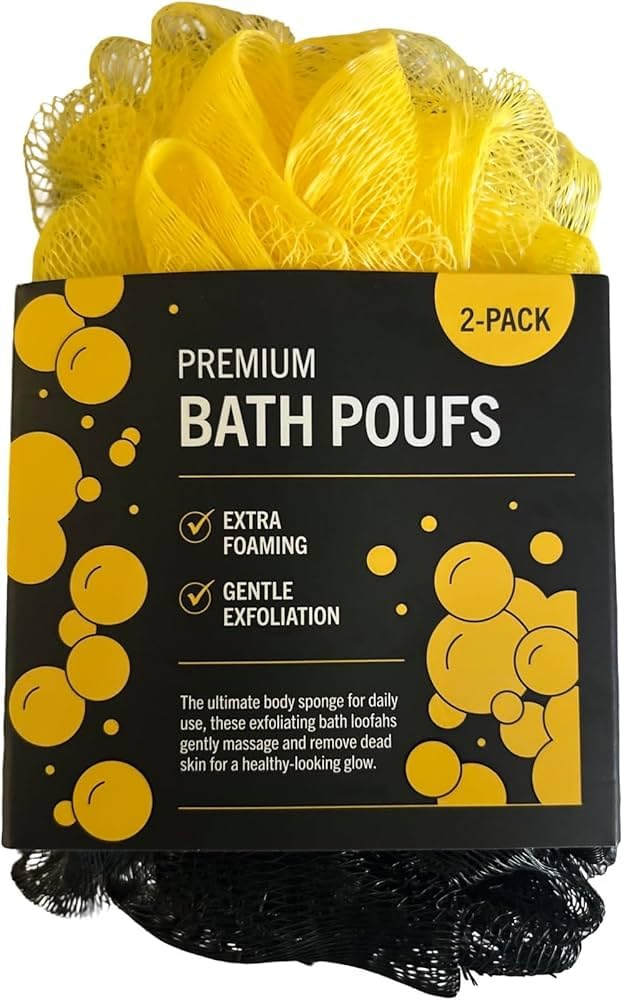 Premium Bath Poufs Beauty and Personal Care Premium bath poufs