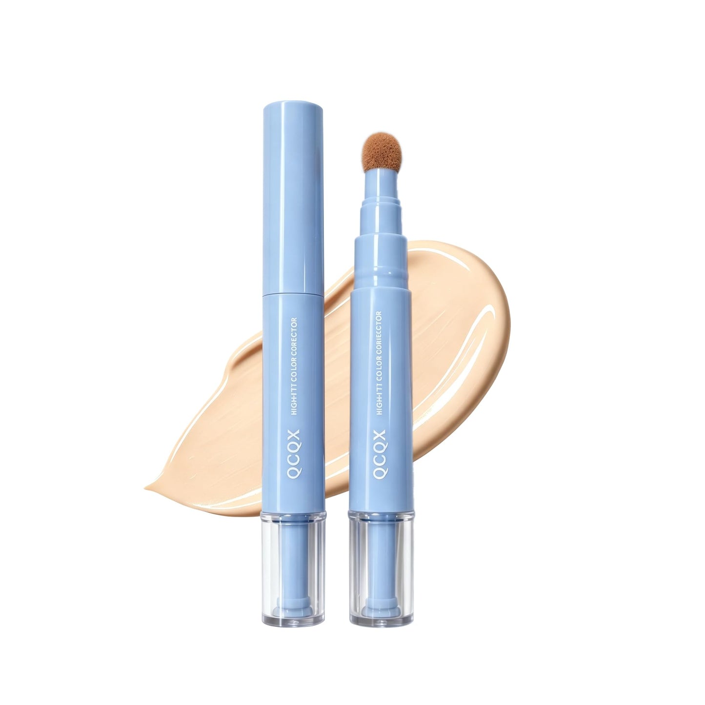 QCQX Dual-effect Concealer Pen & Foundation Eye Concealer - 24-Hour Long-LastingFull Coverage Matte Finish.Healthy Skin Glow Perfector Concealer Pen Beauty & Personal Care QCQX