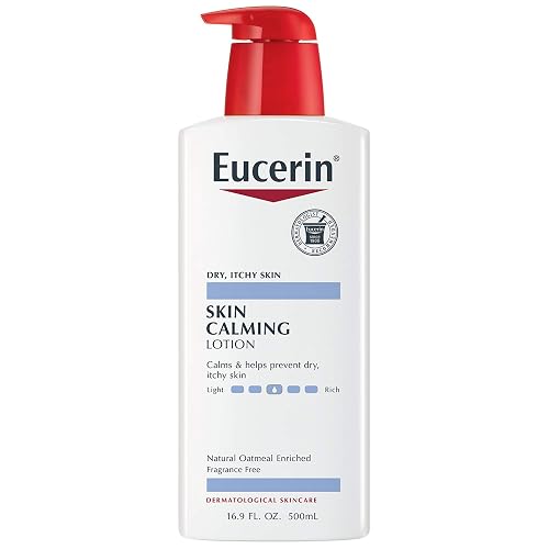 Eucerin Skin Calming Lotion - Full Body Lotion for Dry, Itchy Skin, Natural Oatmeal Enriched - 16.9 fl. oz Pump Bottle Beauty & Personal Care Eucerin