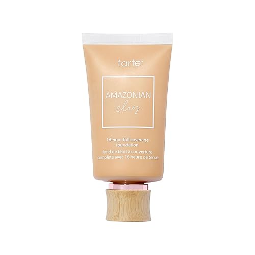 tarte Amazonian clay 16-hour Full Size coverage foundation - Matte Finish Foundation, Vitamin E for Hydration & Smooth Looking Skin, Vegan Beauty & Personal Care tarte