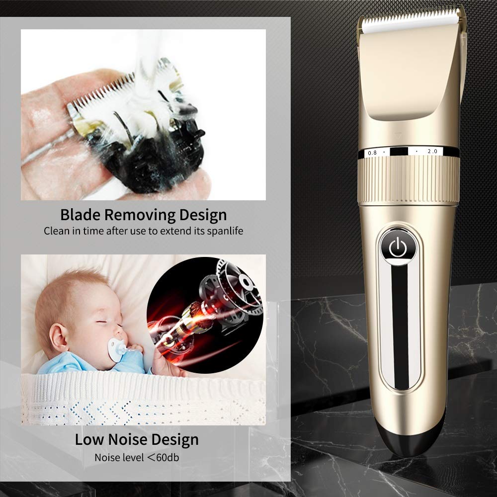 ZUIAI Waterproof Men Hair Clipper Hair Electric Trimmer Tool LED Digital Display Limit Comb Barber Cutting Clipper Beauty and Personal Care ZUIAI