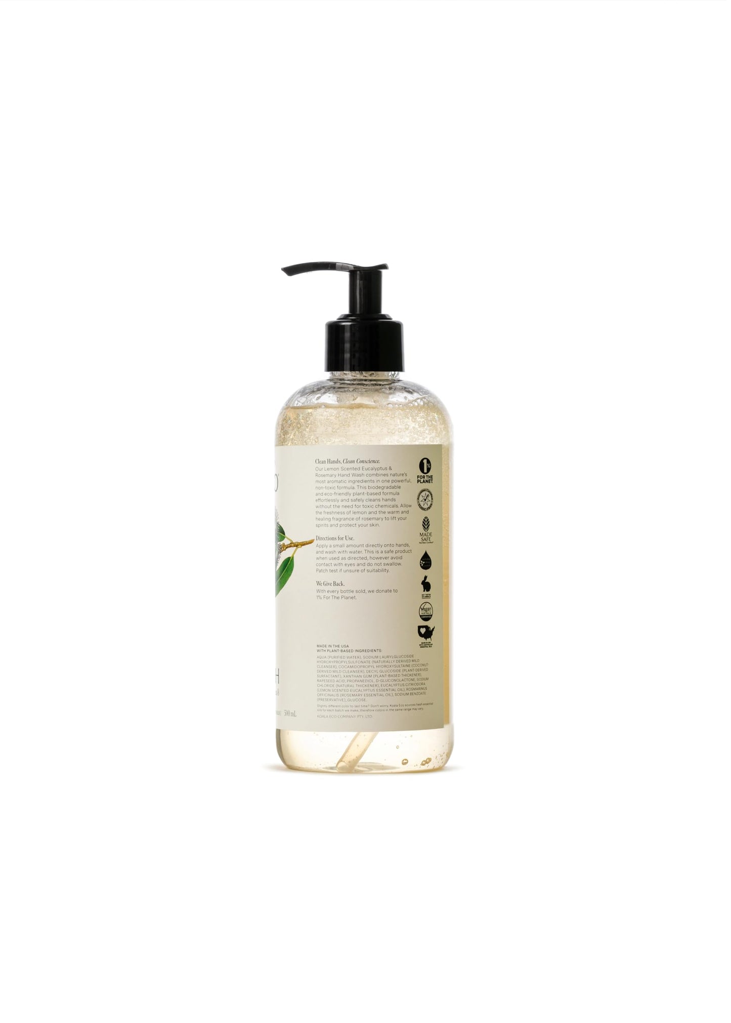Koala Eco Hand Wash - with Australian Lemon Scented Eucalyptus & Rosemary Essential Oil - 16 oz Beauty & Personal Care Koala Eco