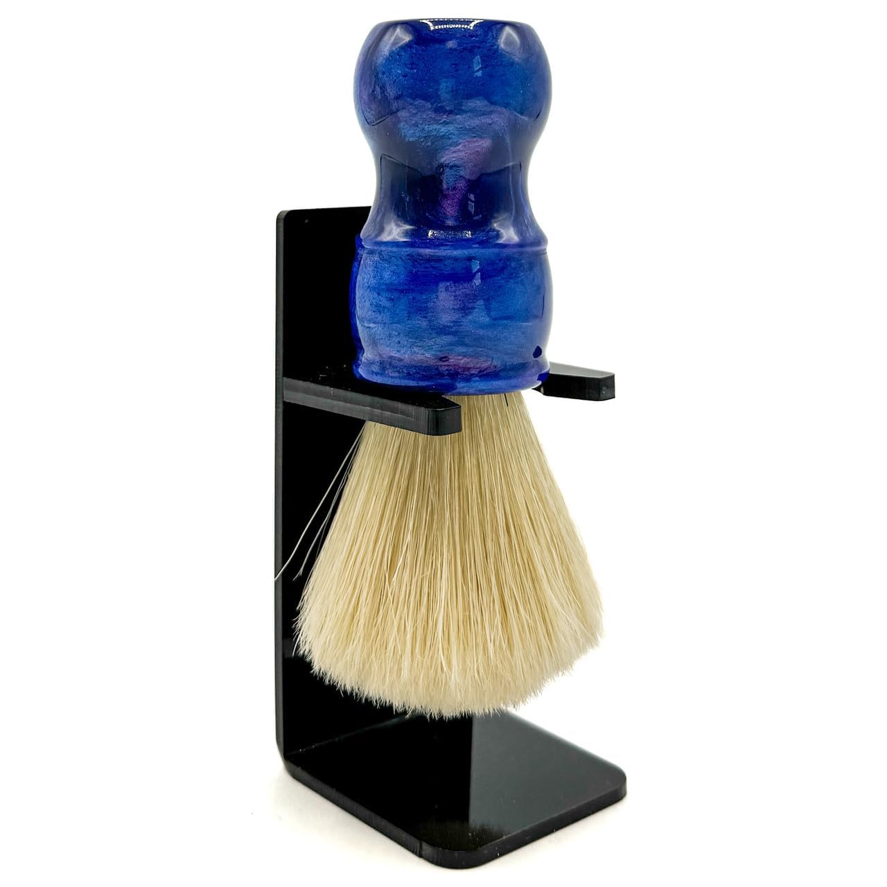 Parker Safety Razor, THE BIG BLUE BOAR, Deluxe Iridescent BlueHandle 100% Boar Bristle Shaving Brush, Large 24 MM Brush knot for a Better Lather! Beauty and Personal Care Parker Safety Razor