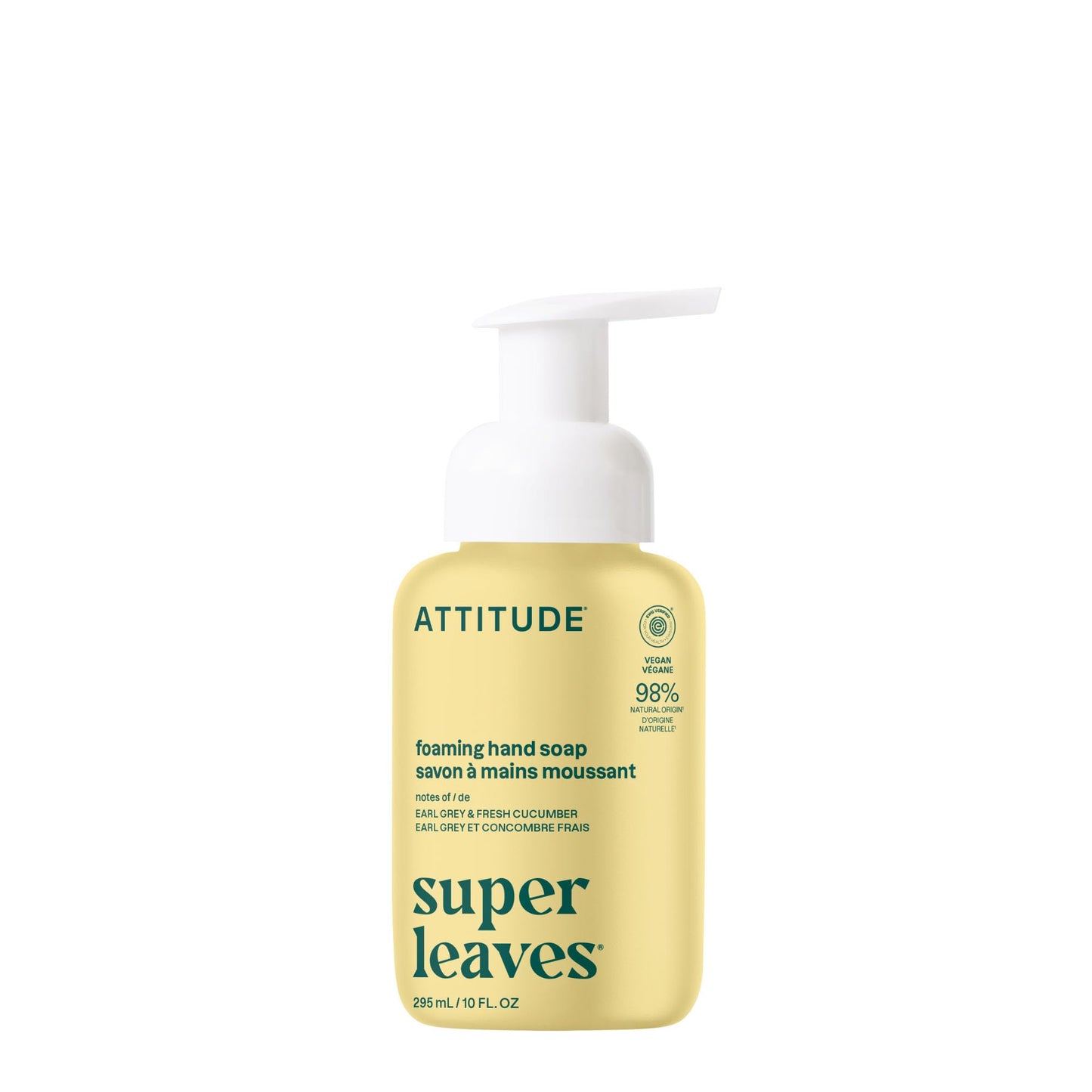 ATTITUDE Foaming Hand Soap, EWG Verified, Plant and Mineral-Based Ingredients, Vegan and Cruelty-free Personal Care Products, Earl Grey & Fresh Beauty & Personal Care BIO SPECTRA ATTITUDE