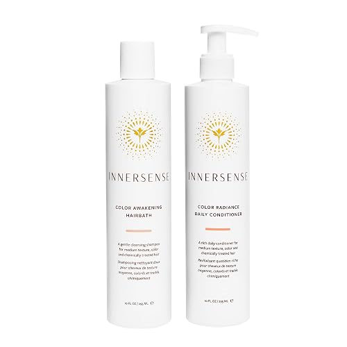 INNERSENSE Organic Beauty - Color Awakening Hairbath Shampoo + Daily Conditioner Duo | Non-Toxic, Cruelty-Free, Clean Haircare (10 fl oz each) Beauty & Personal Care INNERSENSE