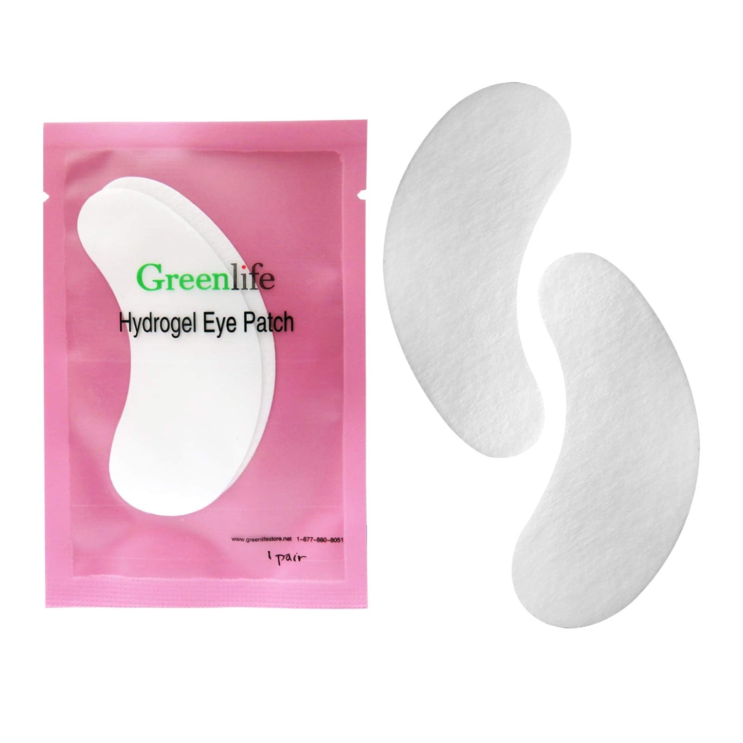GreenLife 300 Pairs Eye Pads, 100% Naturel Eyelash Extension Under Eye Gel Pads patches kit Collagen with Aloe Vera Hydrogel Eye Patches set Beauty & Personal Care GreenLife