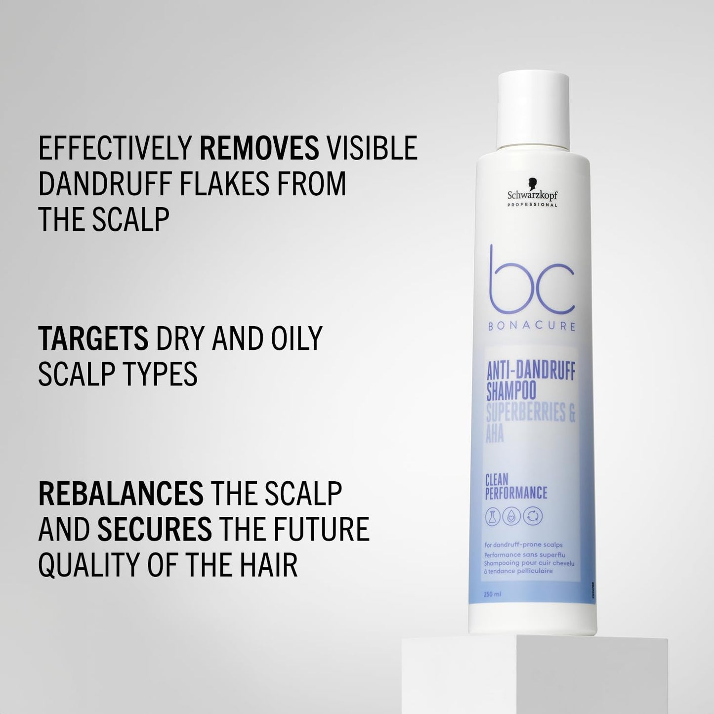 Schwarzkopf BC Bonacure Anti-Dandruff Shampoo Superberries & AHA Clean Performance - 250 ml (8.4 Fl oz) Beauty & Personal Care Schwarzkopf Professional