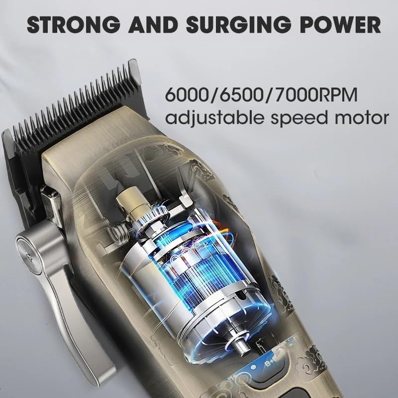 QDKVTNDJZ Hair Clippers for Men, 2 in 1 All-Metal Electric Set High-Power Trimmer for Barber Cutting Machine Tools Beauty and Personal Care QDKVTNDJZ