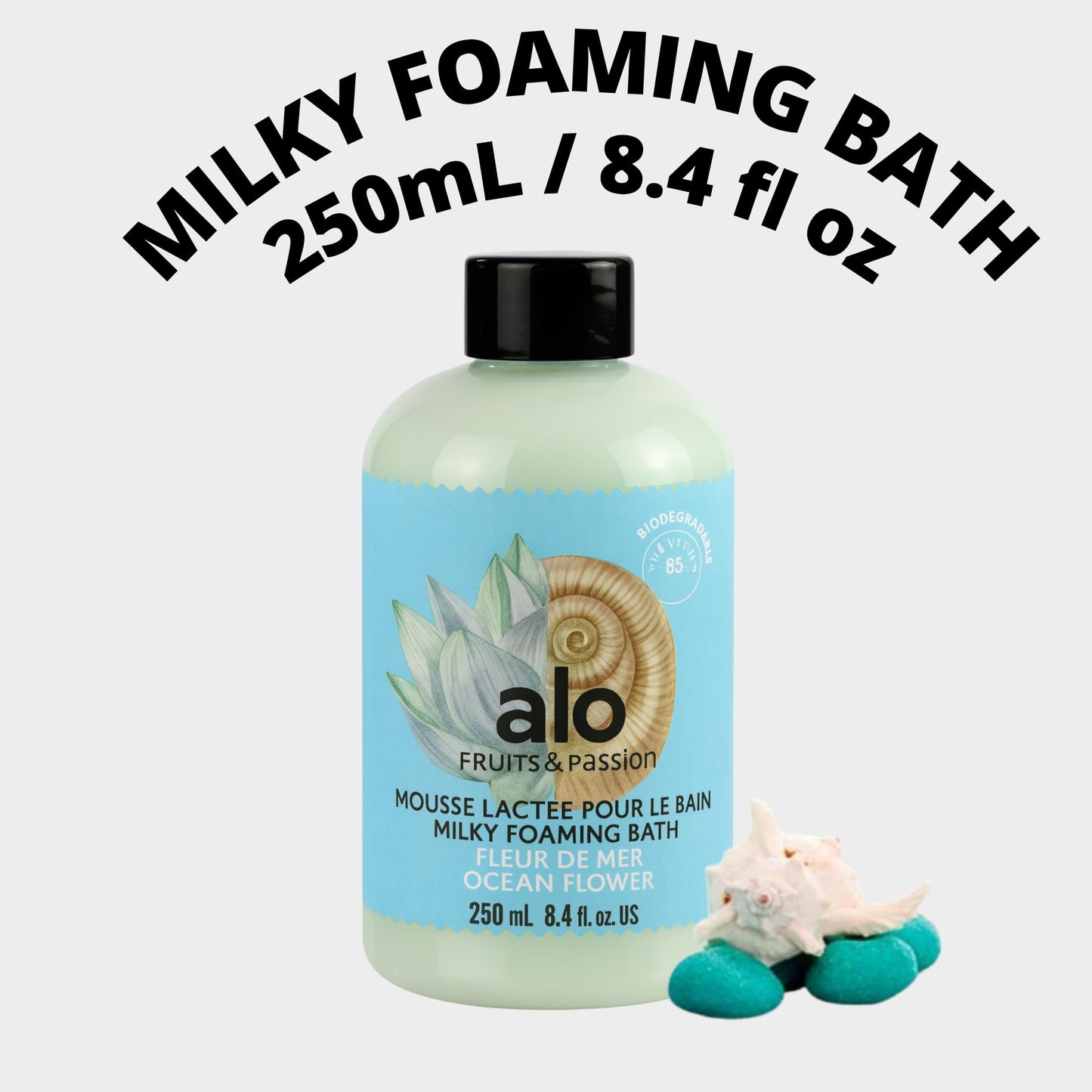ALO Fruits & Passion Ocean Flower Travel Set - Hand Soap & Milky Foaming Bath Duo, 8.4 fl oz Each Beauty & Personal Care ALO FRUITS & PASSION