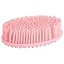 DNC Exfoliating Silicone Body Scrubber Shower Bath Body Brush Easy to Clean, Lathers Well, Eco Friendly (Pink) Beauty & Personal Care DNC
