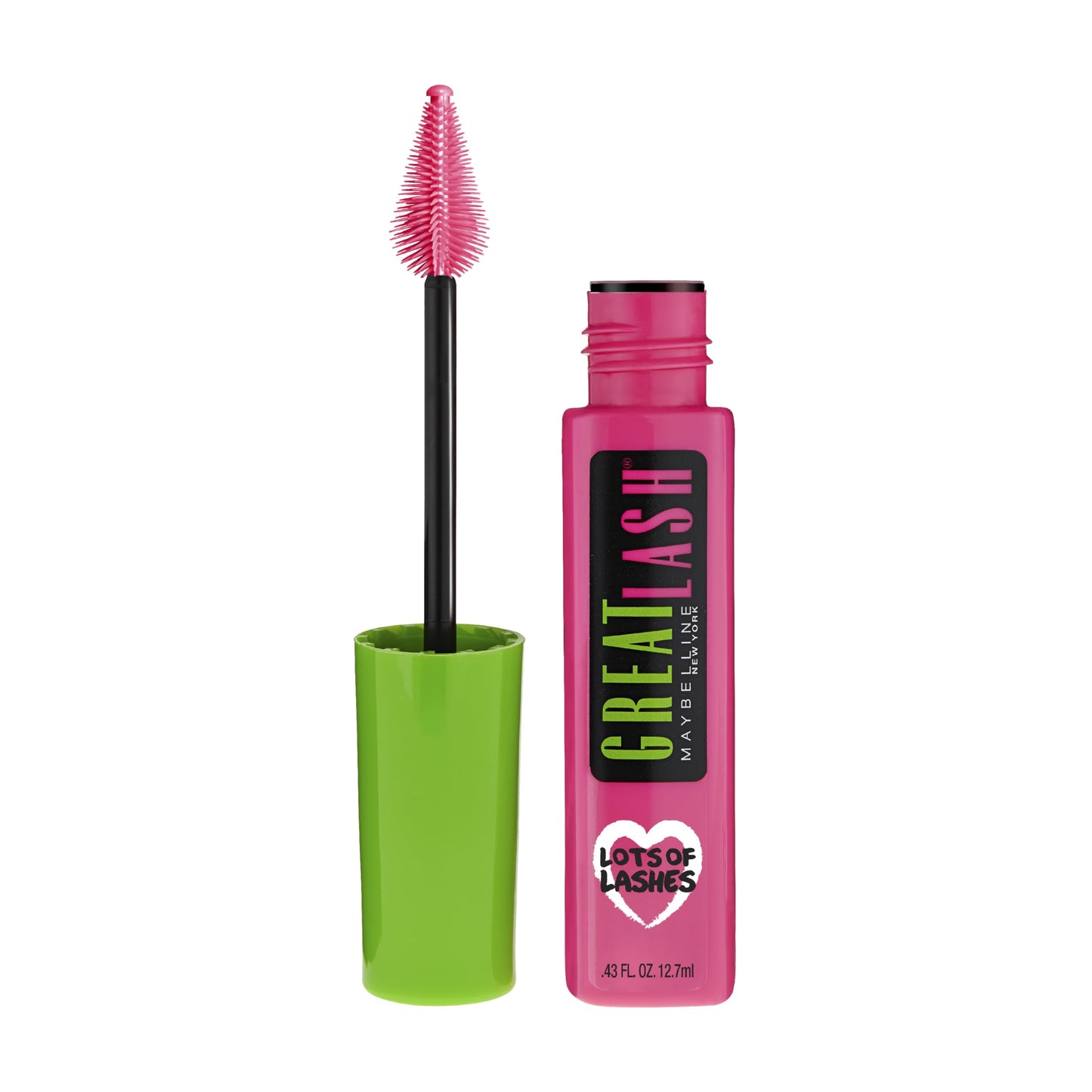 Maybelline Great Lash Lots Of Lashes Washable Mascara, Volumizing, Thickening and Curling Mascara, Very Black, 1 Count Beauty & Personal Care MAYBELLINE